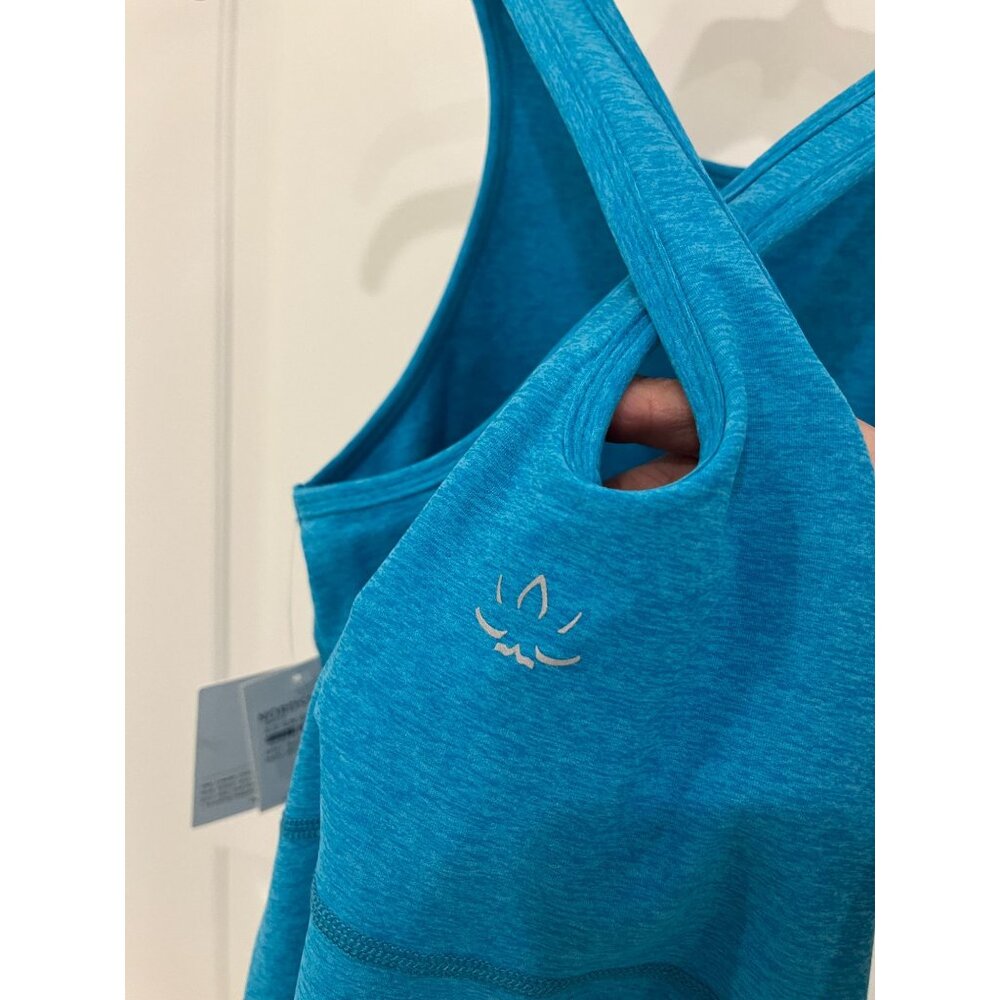 NWT Beyond Yoga Spacedye Under Lock and Key Dress Blue Cross Back SMALL - Picture 12 of 13